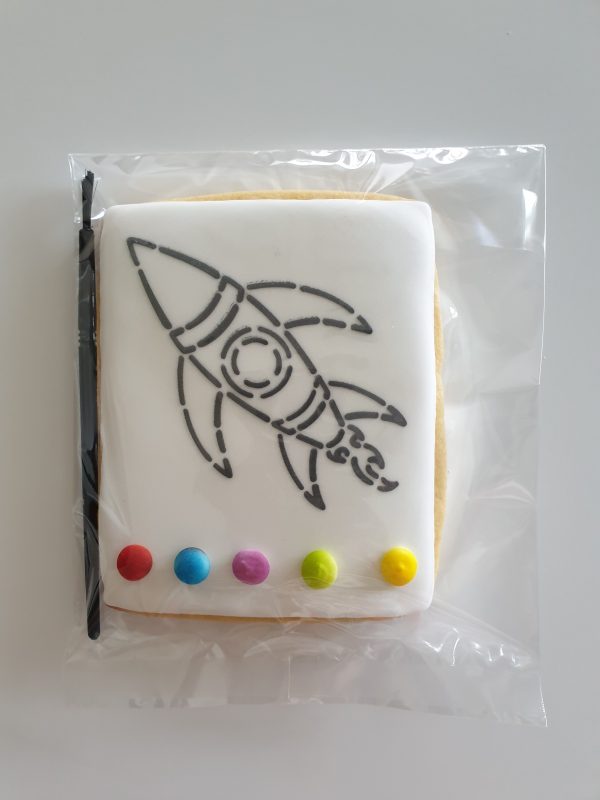 Rocket Paint-Your-Own Cookie - KAI Cookie Artistry